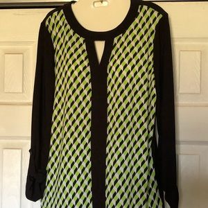 Long sleeve lime blouse